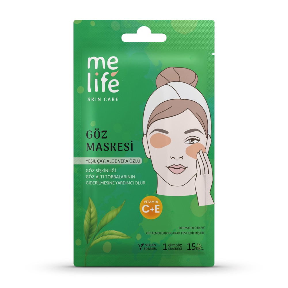 Melife Göz Maskesi Yeşil Çay Özlü Melife Göz Maskesi Yeşil Çay Özlü